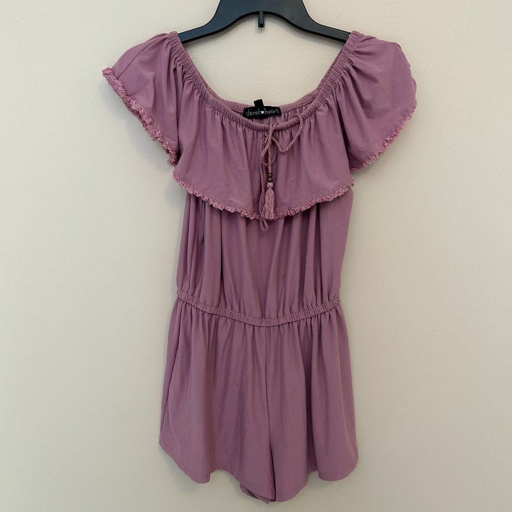 Lavender romper with cute details